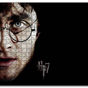 Cakapuzzle Arry Potter Yüz Gözlük Siyah Zemin Görseli Mdf 500 Parça Puzzle