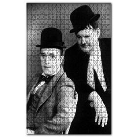 Cakapuzzle Arthur Stanley Jefferson ve Oliver Hardy Ahşap 255 Parça Puzzle