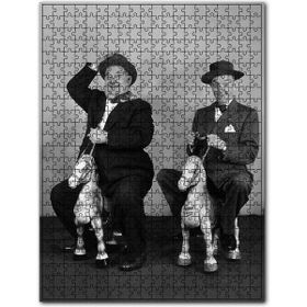 Cakapuzzle Arthur Stanley Jefferson ve Oliver Hardy Ahşap 255 Parça Puzzle