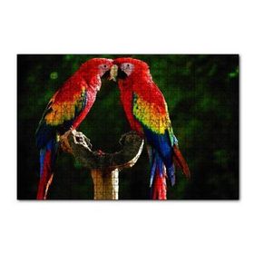 Cakapuzzle Aşık Papaganlar 120 Parça Ahşap Puzzle