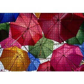 Cakapuzzle Asılı Renkli Şemsiyeler Mdf 1000 Parça Puzzle