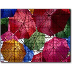 Cakapuzzle Asılı Renkli Şemsiyeler Mdf 255 Parça Puzzle