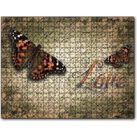 Cakapuzzle Aşk Yazılı Kelebekler 500 Parça Puzzle