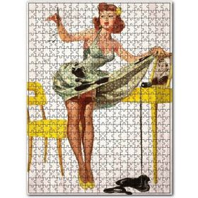 Cakapuzzle Asker Yolu Bekleyen Kadın Görseli 255 Parça Puzzle
