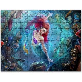 Cakapuzzle Aslan Balığı Yakın Çekim Karanlık Arkaplan Mdf 255 Parça Puzzle