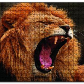 Cakapuzzle Aslan Esneyen Ahşap 500 Parça Puzzle