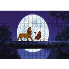 Cakapuzzle Aslan Kral Simba Timon Pumba 120 Parça Ahşap Puzzle