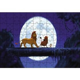 Cakapuzzle Aslan Kral Simba Timon Pumba Mdf 120 Parça Puzzle