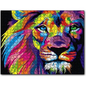 Cakapuzzle Aslan Pastel Renkli Artwork Puzzle