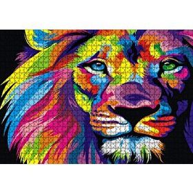 Cakapuzzle Aslan Pastel Renkli Artwork Puzzle