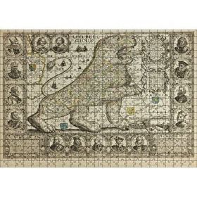 Cakapuzzle Aslan Şeklinde Eski Belçika Haritası 120 Parça Ahşap Puzzle