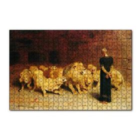 Cakapuzzle Aslan Terbiyecisi ve Aslanlar 120 Parça Ahşap Puzzle