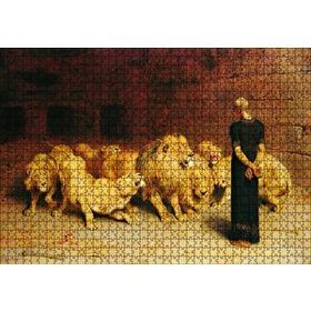 Cakapuzzle Aslan Terbiyecisi ve Aslanlar Mdf 1000 Parça Puzzle