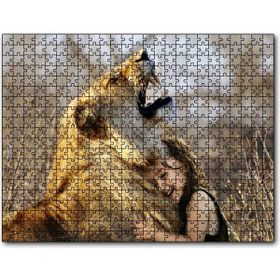 Cakapuzzle Aslan ve Sevimli Çocuk 500 Parça Puzzle