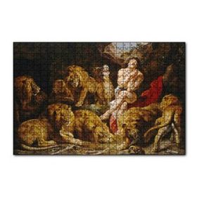 Cakapuzzle Aslanlara Atılan Danielın Yakarışı 120 Parça Ahşap Puzzle