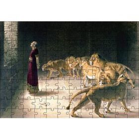 Cakapuzzle Aslanlara Atılan Danyal Peygamber 120 Parça Ahşap Puzzle