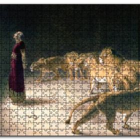 Cakapuzzle Aslanlara Atılan Danyal Peygamber Mdf 1000 Parça Puzzle