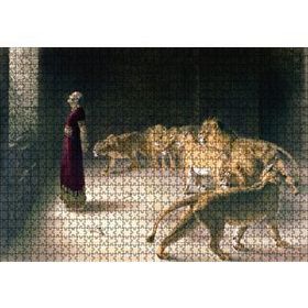 Cakapuzzle Aslanlara Atılan Danyal Peygamber Mdf 1000 Parça Puzzle