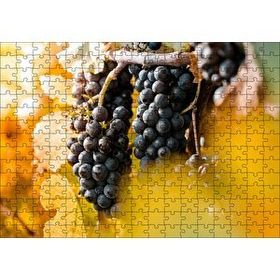 Cakapuzzle Asma Dalında Kara Üzümler Mdf 255 Parça Puzzle