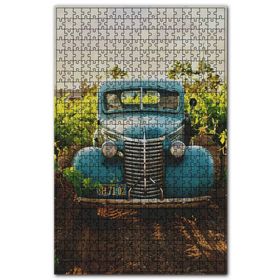 Cakapuzzle Asmalı Yolda Mavi Amerikan Kamyonet Ahşap 1000 Parça Puzzle