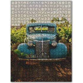 Cakapuzzle Asmalı Yolda Mavi Amerikan Kamyonet Ahşap 255 Parça Puzzle