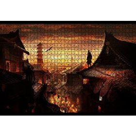 Cakapuzzle Assassins Creed 5 Günbatımı ve Çatılardaki Suikastçi 120 Parça Ahşap Puzzle