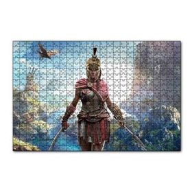 Cakapuzzle Assassins Creed Kadın Suikastçi Nehir ve Dağlar 120 Parça Ahşap Puzzle