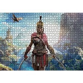 Cakapuzzle Assassins Creed Kadın Suikastçi Nehir ve Dağlar 120 Parça Ahşap Puzzle