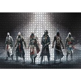 Cakapuzzle Assassins Creed Karakterler ve Kutsal Işık Mdf 1000 Parça Puzzle