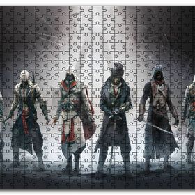 Cakapuzzle Assassins Creed Karakterler ve Kutsal Işık Mdf 255 Parça Puzzle