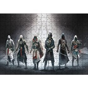 Cakapuzzle Assassins Creed Karakterler ve Kutsal Işık Mdf 255 Parça Puzzle