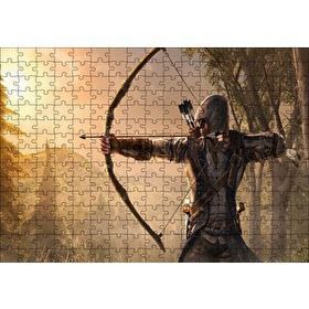Cakapuzzle Assassins Creed Okçu Savaşçı ve Orman 120 Parça Ahşap Puzzle