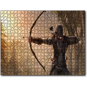 Cakapuzzle Assassins Creed Okçu Savaşçı ve Orman Mdf 255 Parça Puzzle