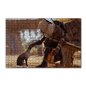 Cakapuzzle Assassins Creed Origins Mısır Kedi ve Karakter 120 Parça Ahşap Puzzle