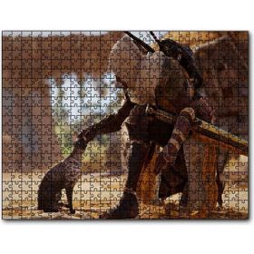 Cakapuzzle Assassins Creed Origins Mısır Kedi ve Karakter Mdf 255 Parça Puzzle