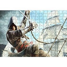 Cakapuzzle Assassins Creed Suiakstçi Yelken Halatlarında 120 Parça Ahşap Puzzle