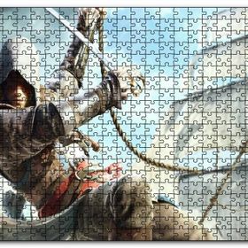 Cakapuzzle Assassins Creed Suiakstçi Yelken Halatlarında Mdf 1000 Parça Puzzle