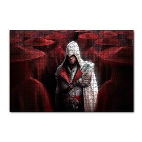 Cakapuzzle Assassins Creed Suikastçi ve Kırmızı Kıyafetliler 120 Parça Ahşap Puzzle