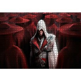 Cakapuzzle Assassins Creed Suikastçi ve Kırmızı Kıyafetliler 120 Parça Ahşap Puzzle