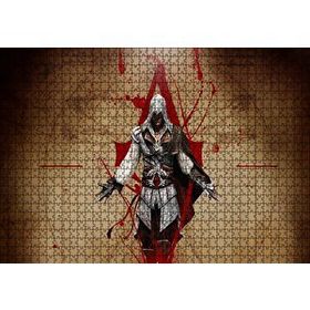 Cakapuzzle Assassins Creed Suikastçi ve Leonardo Çizimi 120 Parça Ahşap Puzzle