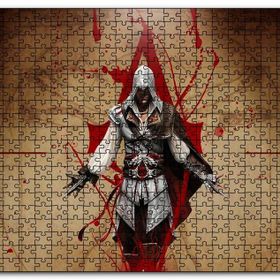 Cakapuzzle Assassins Creed Suikastçi ve Leonardo Çizimi Mdf 255 Parça Puzzle