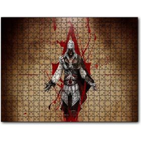 Cakapuzzle Assassins Creed Suikastçi ve Leonardo Çizimi Mdf 255 Parça Puzzle