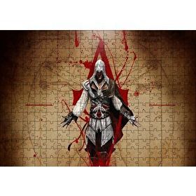 Cakapuzzle Assassins Creed Suikastçi ve Leonardo Çizimi Mdf 255 Parça Puzzle