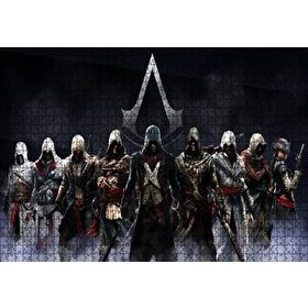 Cakapuzzle Assassins Creed Tüm Suikastçiler 120 Parça Ahşap Puzzle