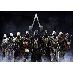 Cakapuzzle Assassins Creed Tüm Suikastçiler 120 Parça Ahşap Puzzle
