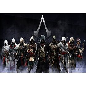 Cakapuzzle Assassins Creed Tüm Suikastçiler 120 Parça Ahşap Puzzle