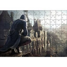 Cakapuzzle Assassins Creed Unity Çatıdaki Suikastçi 120 Parça Ahşap Puzzle