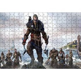 Cakapuzzle Assassins Creed Valhalla Karakterleri 120 Parça Ahşap Puzzle