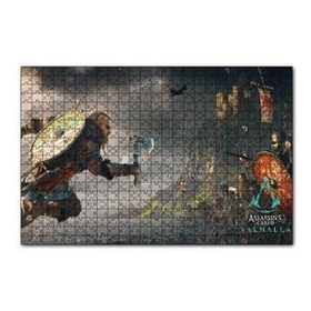 Cakapuzzle Assassins Creed Valhalla Savaş Sahnesi 120 Parça Ahşap Puzzle