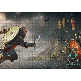 Cakapuzzle Assassins Creed Valhalla Savaş Sahnesi 120 Parça Ahşap Puzzle